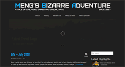 Desktop Screenshot of mengsbizarreadventure.com
